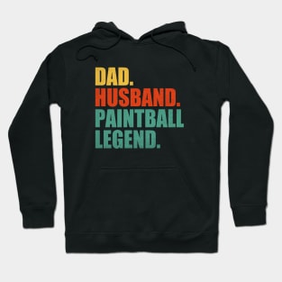 Funny Paintball Dad Husband Legend Paintball Father's Day Hoodie